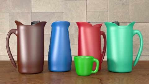 Design de produto em 3D, jarra térmica Fortaleza.